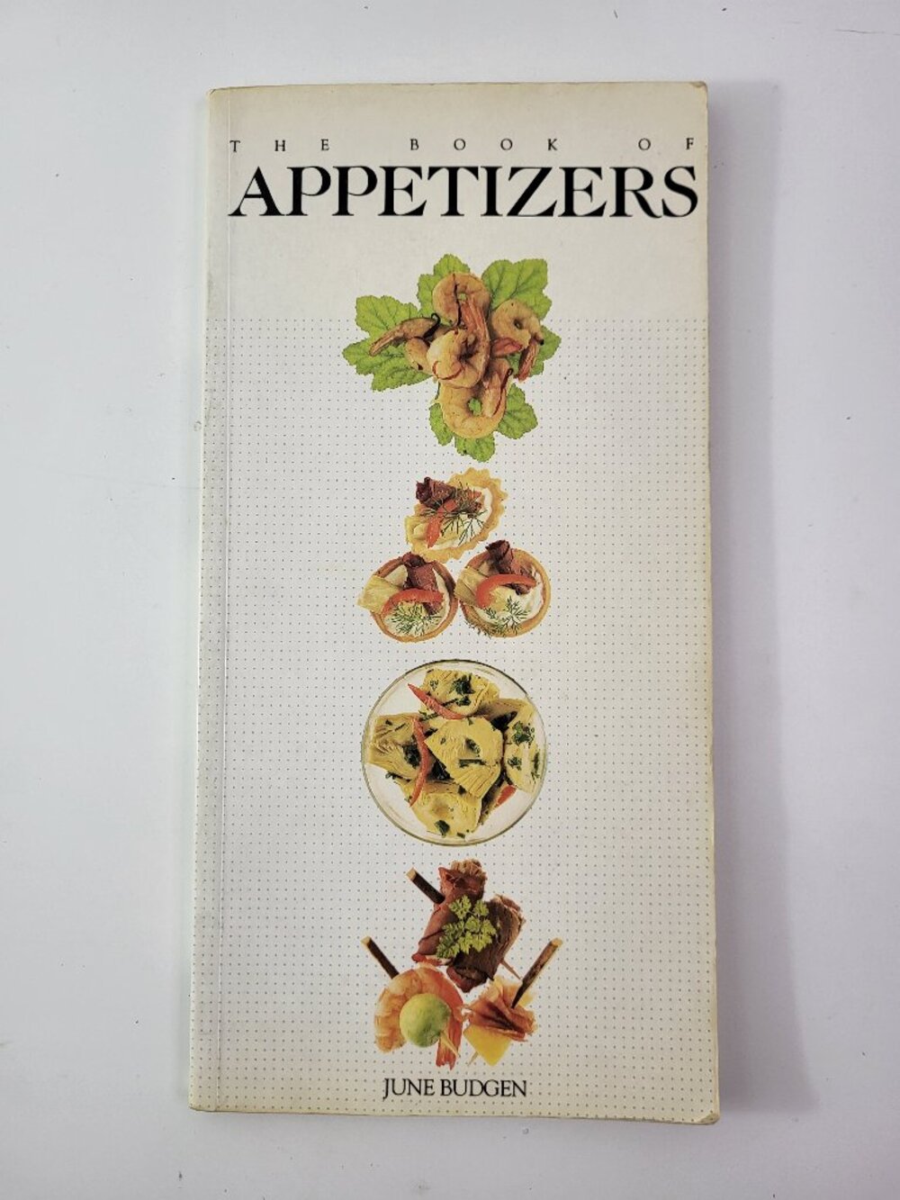 The Book of Appetizers Vintage 1986 June Budgen HP Books Softcover Cookbook